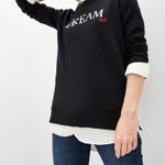 Ralph Lauren Lauren  Dream Cotton Blend Crewneck‎ Sweater Black Size Medium NWT Photo 0