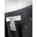 Joie  Shirt Womens V-Neck Geometric Pullover Black Long‎ Sleeve Size Medium Photo 1