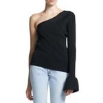 Theory asymmetrical ribbed sweater, M, Black Photo 1