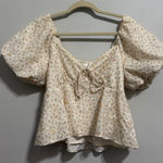 Altar'd State Altar’d State Puff Sleeve Floral Baby Doll Blouse Size Small Photo 0