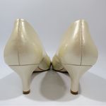 Antonio Melani  Cream Metallic Patent Leather Open Toe Heels 9 1/2 M Fairy Photo 9