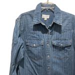 Universal Threads Universal Thread Denim Shirt Dress Blue Womens Size Small Snap Front Long Sleeve Photo 4