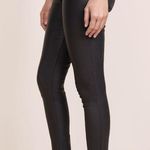 DL1961  Emma Power Legging Leather & Coated Waxed Skinny Jeans Black Size 24 NEW Photo 4