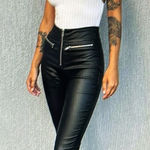 Beginning Boutique  Mind Games PU Pants Black / Faux Leather Pants Photo 0