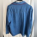 White Stag Vintage  snowman embroidered denim button up size 16W Photo 7