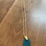 Kendra Scott  Gold Inez Blue Agate Pendant Necklace Adjustable Photo 1