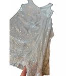 Laundry by Shelli Segal  White Sequined Dress - Size S Photo 10