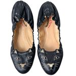 Charlotte Olympia  Black Lambskin Kitty Ballerina Slip On Flats Women’s EU 41 Photo 1