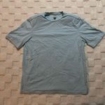 Lita by Ciara Light Blue Women's Short Sleeve Boxy Top w/ Shoulder Pads, X Photo 0