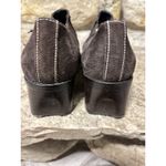 DONALD J. PLINER Audra Brown Suede White Stitching Side Zip Loafers Shoes 7 Photo 4