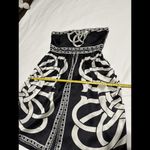 White House | Black Market WHBM Size 6 Black White Strapless Cocktail Dress Silk Photo 5