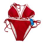 Cupshe NWT  Cherry Crush Red Bikini Set Photo 3