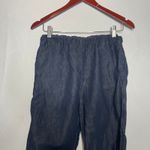 APUNTOB COTTON LINEN INDIGO PULL ON TROUSERS SZ XS Blue Photo 6
