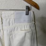 Rag and Bone  Featherweight Logan Mid-Rise Wide Leg Off White Jean Womens Size 28 Photo 9