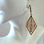 Joan Rivers  Gold-Tone Rhinestone Dangle Earrings Photo 1