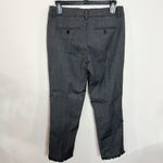 Zadig & Voltaire Posh Frances textured wool blend cropped pants fringe hem sz 36 Photo 3