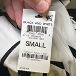 INC NWT I.N.C White/Black Print Scoop Neck Cutout Midi Dress Size S Photo 4