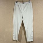 Derek Lam  10 Crosby white cotton stretch ankle pants Photo 7