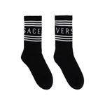 Versace  Logo Socks in Black & White, Size S New w/Tag Photo 1