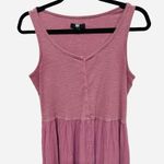 Frye Midi Mauve Tank Button Up Dress Square Size Small Staple Cottage Core Photo 4