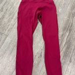 Lululemon  Athletica Burgundy Leggings Photo 2