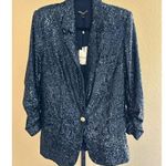 Generation Love Avery Sequin Blazer in Navy Size M Photo 1