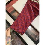 Milan Fashions India Urban Casual Medoum Maxi Long Dress Half Sleeve Leaves Boho Red Size M Photo 2