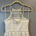 Trina Turk  Dress Picnic Halter Neck Sleeveless Eyelet Dress White Wash Sz 6 EUC Photo 8