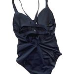 Anthropologie NWOT SEAFOLLY Active Deep V-Neck One-Piece Swimsuit Photo 3