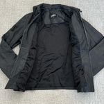 VTG black Leather Coat jacket zip up collared vintage 100% genuine fully lined Size L Photo 5