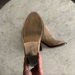 Joie  Cloee Suede Boot Size 7 Wood Block Heel Chelsea Ankle Boot, Gesso Photo 9