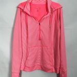 Tangerine  Women's Athleisure Striped Orange Hoodie Size Medium Photo 0