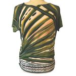 JM Collection ‎ Painted Palms Animal Influence Blouse Top MP NWT Photo 1