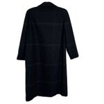 Vintage Alorna Petite Women's 100% Wool Windowpane Plaid Pea Coat, Size M, EUC Gray Size M Photo 2