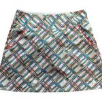 Adidas  Golf White Diagonally Striped Golf Skort Size 4 Photo 0