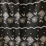 Donna Ricco Womens Embroidered Lined A Line Skirt Size 4 Black & White NWOT Photo 4