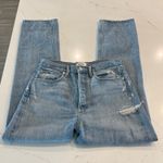 AGOLDE  90's Mid Rise Loose Fit Straight Leg‎ Jeans Distressed Size 27 Photo 3