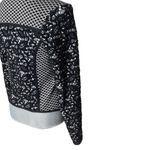 Anthropologie MOTH |  Black Jacquard Lace Moto Jacket size SP Photo 6