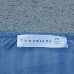 Retrelogy Chambray Peasant Top Blue Size undefined Photo 7