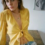 Realisation Par 💕💕 The Stevie Top ~ Sunflower Yellow Print XS Photo 0