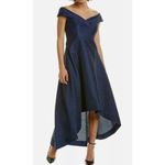 Rickie Freeman Teri Jon High Low Navy Dress Sz. 2 Blue Photo 1