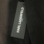 Karl Lagerfeld  Black Sweater with Logo and Button Details Size XL Photo 6