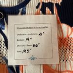 Gelco European Seaside Holiday Floral Long Sleeve Full Zip Cardigan Size M NWT Blue Size M Photo 5