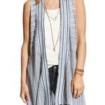 Ariat  women blue Western Sweater Vest open front sleeveless Cardigan duster S Photo 0