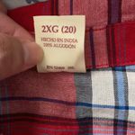 Faded Glory  Plaid Button Down Top Size XXL Photo 4