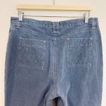 Gloria Vanderbilt  Pinstripe Lace Up Sailor Cropped Capri Pants Boho Plus Size 14 Photo 6