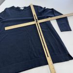 J. Jill Sweater Womens Small Petite Navy Blue Crewneck Pullover Knit Side‎ Slit Size undefined Photo 6