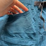 The North Face  DW Blue Nylon Hiking Outdoor Belted Shorts Women's Large Size L Photo 2