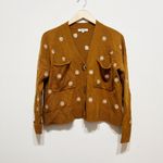 Madewell  Wool Cotton Stretch Knit Floral Embroidered Upton Cardigan Sweater S Photo 0