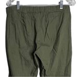 J. Jill Pants Womens Small Olive Green Linen Pull On Tapered‎ Bohemian Lagenlook Photo 3